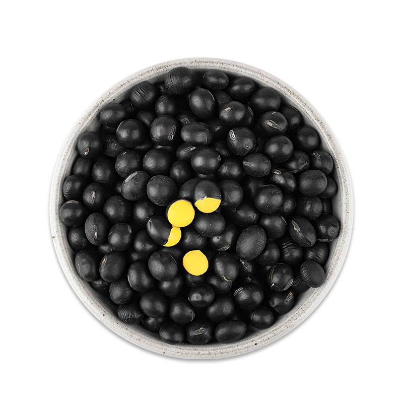 黄心小黑豆1斤新豆农家自种五谷杂粮黄芯豆发豆芽打豆浆专用豆子