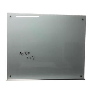 磁性钢化玻璃白板可定制办公会议室壁挂式培训教学家用烤漆防爆写字高档圆角超白移动黑色铝边框黑板