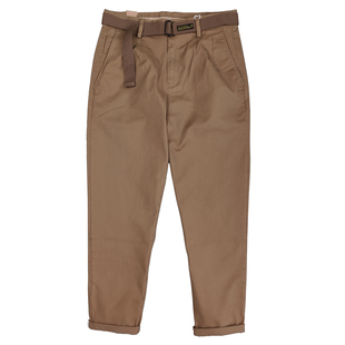 男士9分卡其CHINO裤3色水洗弹力棉氨锥形宽松版型LOOSE TAPER踝裤