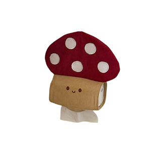 蘑菇抽纸盒壁挂式纸巾挂袋纸巾盒客厅轻奢高级感客厅可爱宿舍卧室