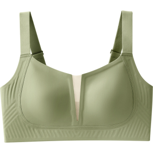 内衣女大胸显小收副乳防下垂全罩杯薄款调整型无痕大码美背文胸罩
