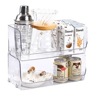 桌面茶包咖啡零食杂物收纳盒可叠放杯架子水吧玄关办公桌上置物架