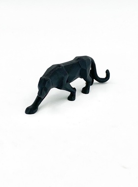 3D打印家居简约大方线条豹摆件创意十足夜市摆摊爆款书房装饰摆件