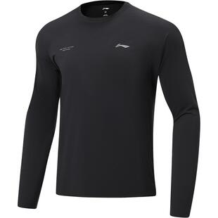 李宁速干长袖T恤男春季2026新款健身圆领宽松跑步防晒上衣运动服