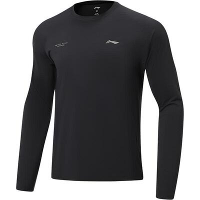 李宁男子速干长袖T恤跑步