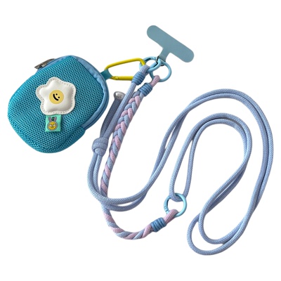 可调节长短三合一挂绳零钱包