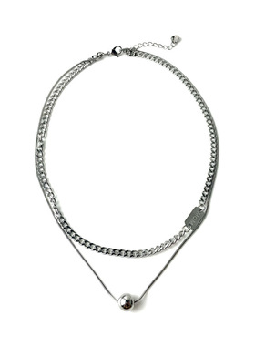 小众简约圆珠钛钢吊坠项链男女