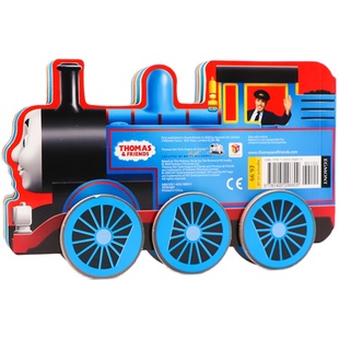 进口英文原版正版 Thomas and Friends Go Thomas, Go! 托马斯小火车造型书 儿童早教益智绘本 低幼英语启蒙玩具书 轮子可跑
