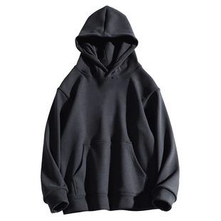 600g重磅卫衣金丝绒加绒厚连帽男冬季婴儿绒宽松银狐绒圆领外套女