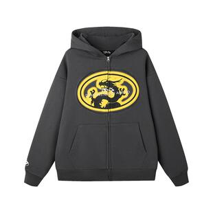 【DNA官方】开衫连帽卫衣男休闲上衣落肩袖重磅拉绒宽松外套女