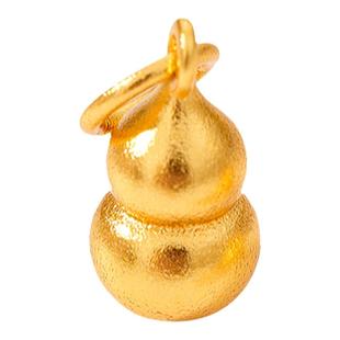 古法沙金小葫芦挂件铃兰花柿子福袋吊坠diy手链手绳锁骨项链吊坠