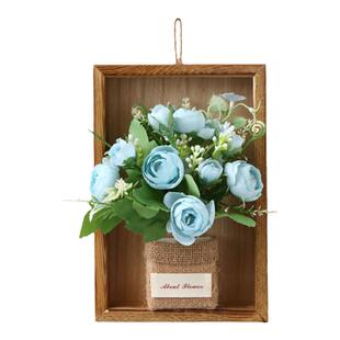 创意家居墙面装饰假花仿真花女孩子房间客厅壁挂花器墙壁遮丑挂饰