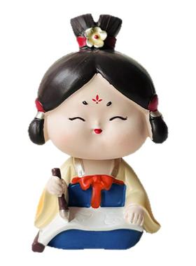 西安文创国潮创意唐仕女卡通摆件