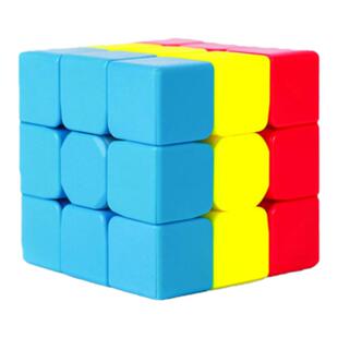 幼儿园入门魔方毛毛虫凹凸小黄帽独角兽三明治火山魔方早教玩具
