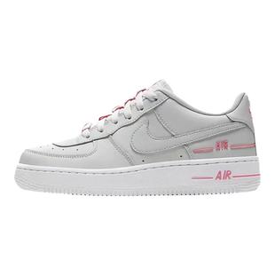 向往体育 Nike/耐克AirForce1女子灰粉串标AF1空军板鞋CJ4092-002