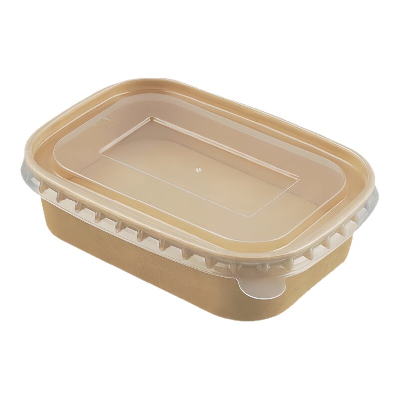 一次性餐盒牛皮纸外卖快餐打包盒