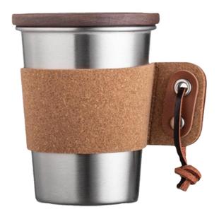 小作坊户外挂耳咖啡杯304不锈钢高颜值ins风露营便携随手喝茶水杯