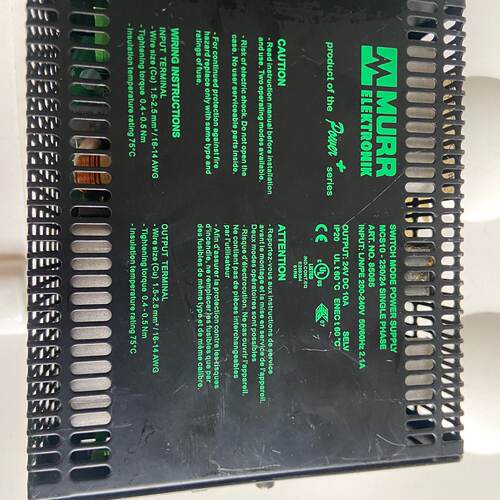 【询价】MURR 穆尔电源MCS10-230/24  85085适用