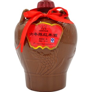 井冈山红米酒12度六年陈3斤坛装半甜型客家黄酒糯米酿江西特产酒