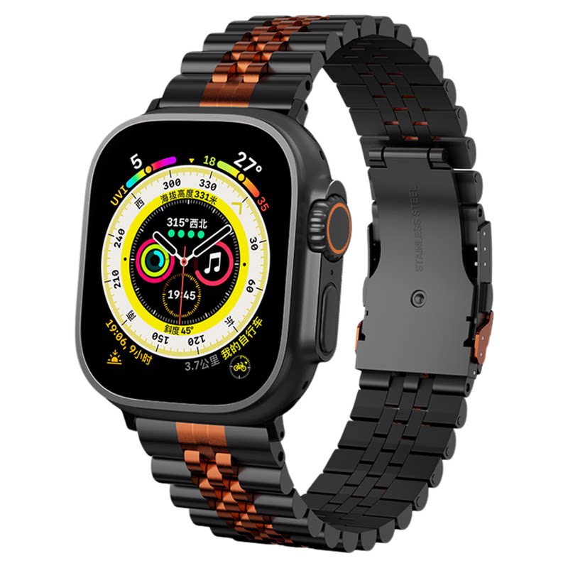 适用AppleWatch11手表带金属S9