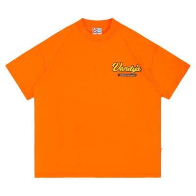 vandythepink 24SS 新款巧克力派橙色短袖宽松圆领T恤Tee男女同款
