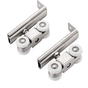 不锈钢吊轮移门推拉门吊滑轮轨道厨房卫生间木门吊轨上滑轨门配件