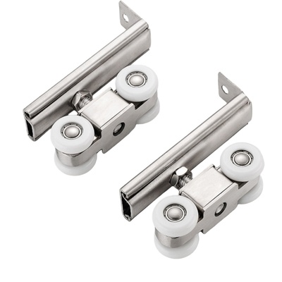 不锈钢吊轮移门推拉门吊滑轮轨道厨房卫生间木门吊轨上滑轨门配件