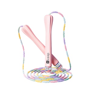 Keep竹节跳绳儿童小学专用不打结可调节跳绳儿童幼儿园初学防丢失