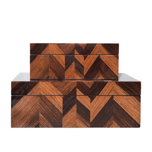 自然侘寂风漆器软装饰品民宿酒店电视柜子开放格子摆件首饰收纳盒