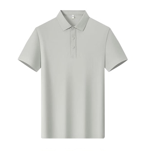 企业团体冰丝POLO短袖定制夏季速干工作服物流主管男女工作上衣