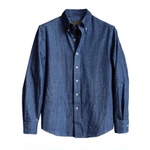 意式优雅那不勒斯水洗牛仔全棉男士长袖衬衫休闲绅士高级感衬衣