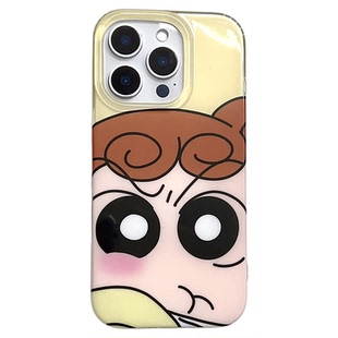 SHERRY*ins风简约可爱卡通生气皱眉小葵适用于苹果17ProMax手机壳iPhone16Pro小众少女心15清新14动漫13呆萌