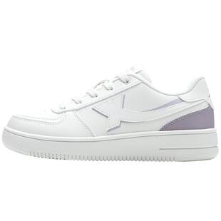 特步女鞋2026新款板鞋轻便休闲鞋子厚底白色小白鞋春秋女士运动鞋