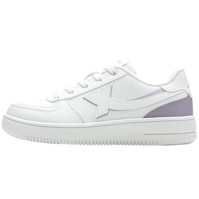 特步女鞋2025新款板鞋轻便休闲鞋子厚底白色小白鞋春秋运动鞋女士