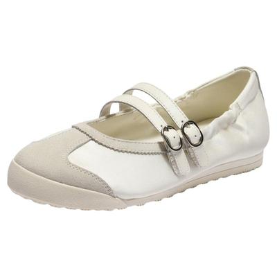 百丽女鞋芭蕾运动玛丽珍单鞋女夏季新款薄底休闲鞋子D9D1DBQ5