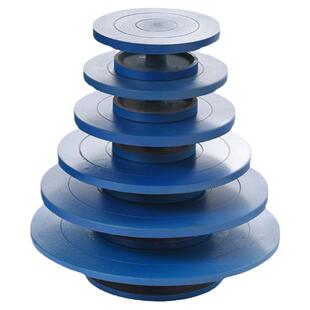 陶艺转盘泥塑手办雕塑转台模型插花展示台盆景旋转铸铁转盘底座