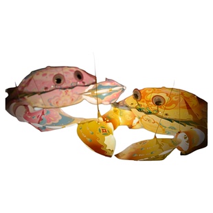 新年春节元宵马年活动国潮螃蟹灯笼手工diy摆摊材料虾灯儿童非遗