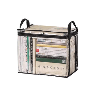 书本收纳箱防尘袋透明收纳袋高三打包防水透明书籍分类整理可折叠课桌书架置物架家用防潮大容量旧书收纳神器