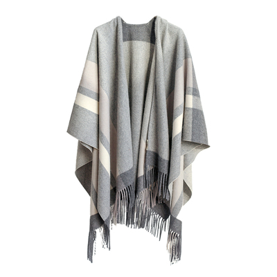 意式老钱风秋冬斗篷外搭加厚披肩