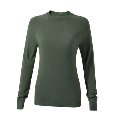 Umeko轻薄透气圆领健身上衣长袖