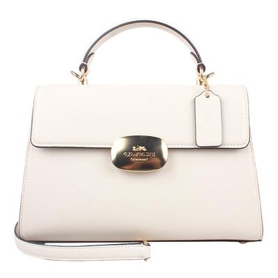 COACH/蔻驰ELIZA TOP HANDLE女经典百搭纯色单肩斜挎手提包戴妃包