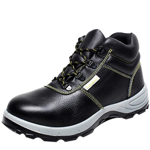 劳保鞋男款高帮钢头防砸防刺穿加绒保暖防水老保钢板工作棉鞋冬季