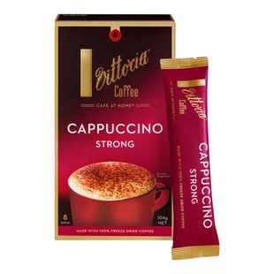 Vittoria 原装进口 3合1冻干速溶咖啡粉 特浓卡布奇诺拿铁 8条装