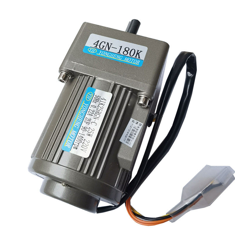 调速电机25W微型齿轮减速马达慢速交流立式220v380v4IK25RGN-C