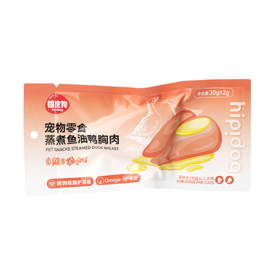 嬉皮狗猫狗湿粮包蒸煮鱼油鸭胸肉