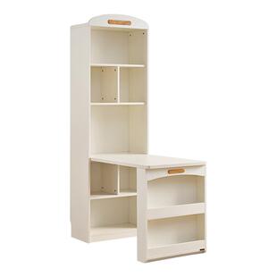 全友家居儿童书桌书柜一体学习写字桌卧室家用学生转角书桌置物架