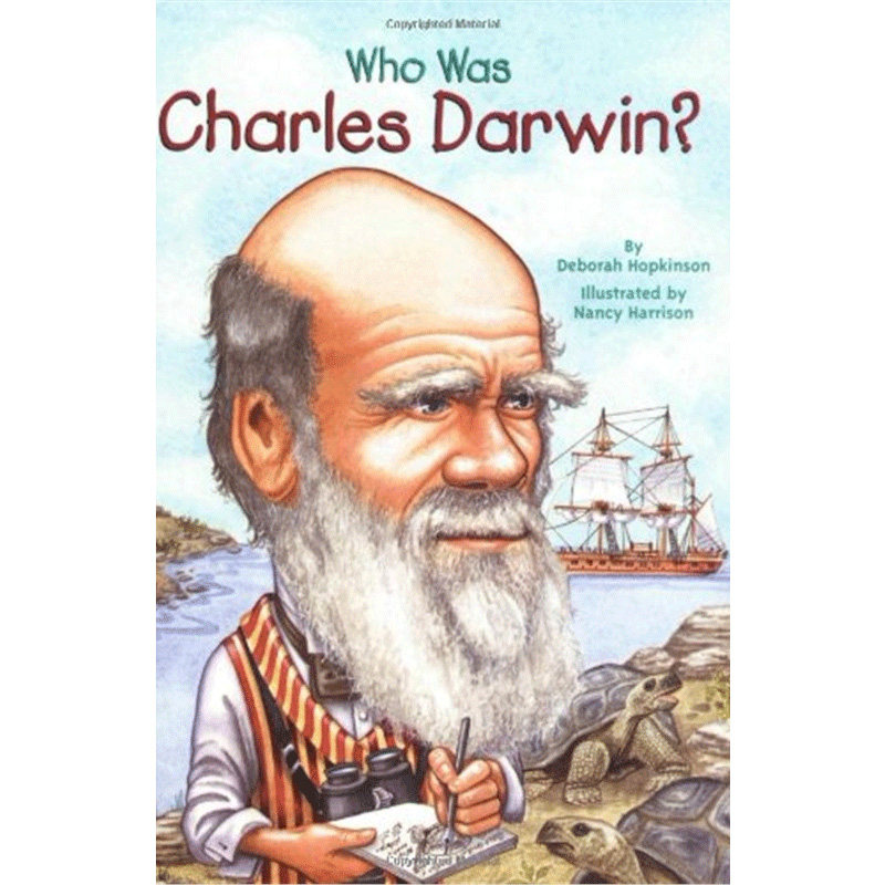 预售进口英文原版绘本Who Was Charles Darwin谁是查尔斯达尔文 Who Was/Is系列科普文学人物传记中小学生英语课外阅读经典图文