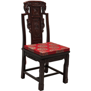 包邮定做红木实木餐椅太师椅圈椅沙发中式仿古典家具坐垫椅垫绸缎
