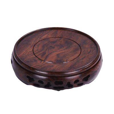 弘毅斋实木工艺品圆形檀香炉