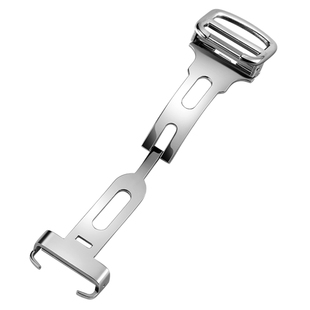 积优适配卡地亚实心精钢手表带扣配件蓝气球折叠扣山度士坦克针扣